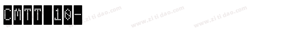 CMTT 10字体转换